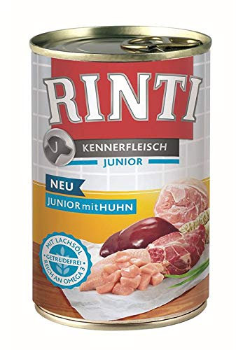 Rinti Kennerfleisch Junior Huhn 400g - Sie erhalten 12 Packung/en; Packungsinhalt 0,4 kg