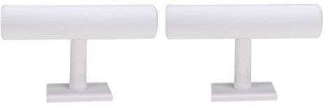 joyMerit 2 Stück Armband Display Armbandhalter Armbandständer Schmuck Display Armreif Halter Uhrenständer, Anzeigetafeln - Weiß