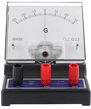 Ampèremètre analogique CC - Compteur d'électricité rectangulaire monté sur panneau - Outil d'enseignement physique