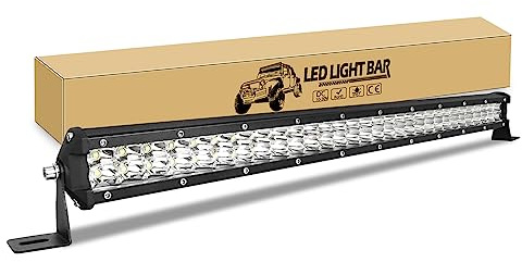 RIGIDON Led Arbeitsscheinwerfer 24 Zoll 60 cm 180W Spot Offroad Beleuchtung | 12V 24V Offroad Scheinwerfer, Wasserdicht LichtBalken für Auto Traktor SUV UTV ATV LKW Fahrzeuge 6000K Weiß Nebelscheinwerfer