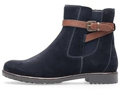 Ara slip-on-/dragkedja stövletter, golv blå, Blå Maron, 43 EU