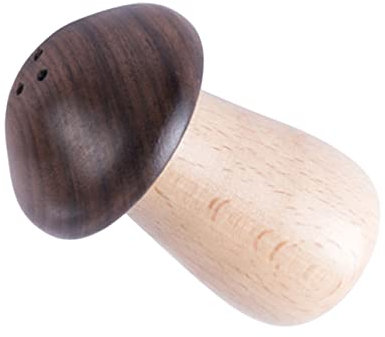 PRETYZOOM Holz Zahnstocherbox mit Pilzform für Zuhause und Hochzeit Braun