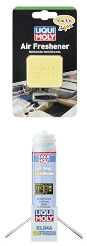 Bundle aus LIQUI MOLY Air Freshener Vanille | 1 Stk | Innenraumpflege | Art.-Nr.: 21830 + LIQUI MOLY Klima Refresh (allergenfrei) | 75 ml | Klimaanlagenpflege | Art.-Nr.: 21465