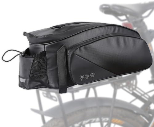 SPORHOURS Fahrradtaschen für gepäckträger, Reflektierend Gepäckträgertasche, Wasserdicht Hinter Gepäcktasche, Pannier Rücksitztasche mit Schultergurt