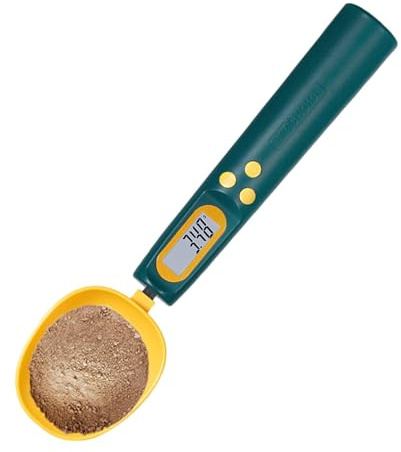 Cucchiaio di pesatura elettronica, bilancia misurino digitale | Cucchiaio dosatore per cibo per cani - Bilance da cucina elettroniche regolabili ad alta precisione da 1000 g/0,1 g con display LC