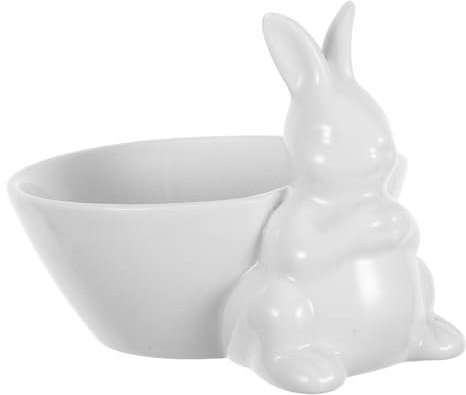 UTHCLO Cuenco De Cerámica Forma De Conejo para Servir Puddings Postres y Ensaladas para Decoración De Cocina y Uso Hogar Tazón Versátil y Práctico