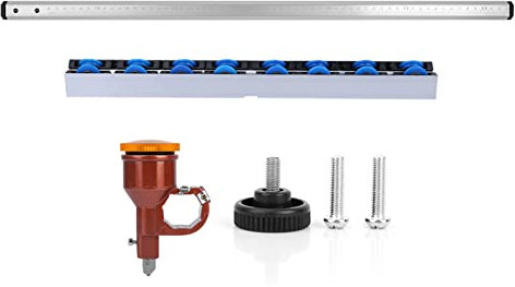 T Type Push Glass Cutter Premium Quality Durable Automatic Oil Injection Accurate Scale for Glass Ceramic Tile and Vitrified Brick Cutting Tool 60cm Length