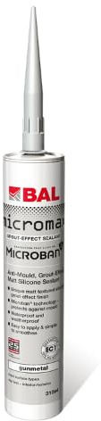 BAL Micromax Grout Effect Silicone Gunmetal