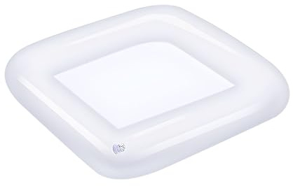 Inflatable Ice Serving Bar - Quick Inflate Drink Buffet Tray, Lightweight Cold Food Cooler | Large Capacity Foldable Ice Bin for Picnic BBQ Camping Party Use, Outdoor Tabletop Organizer for Refreshmen