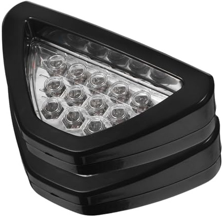 ULTECHNOVO 2pezzi Luce Stop Posteriore Triangolare Led Fanale Coda Spia Avvertimento Per Auto Camion Motociclette Veicoli