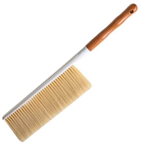 Amosfun Soft Cleaning Brush Dust Brush for Home Upholstery Cleaning Long Handle Hand Whisk Broom for Car and Sofa