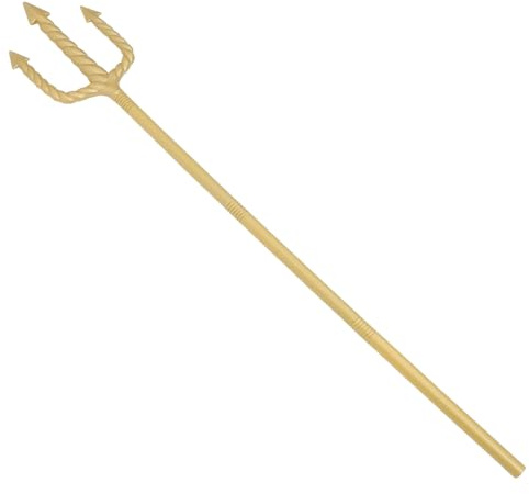 Hohopeti Forcone da Costume da Diavolo Staccabile Oro, Accessorio Cosplay Demone Leggero e Resistente per Halloween, Decorazione Scena per Feste e Travestimenti