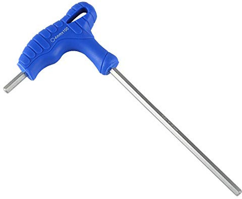 Andux Zone Innensechskantschlüssel Blau T-Griff CR-V Sechskant Metrischschlüssel Sechskantschlüssel flaches Ende NLJBS-07 (4mm)