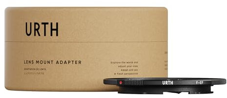 Urth Lens Mount Adapter: Compatible with Canon (EF/EF-S) Camera Body to Nikon F Lens