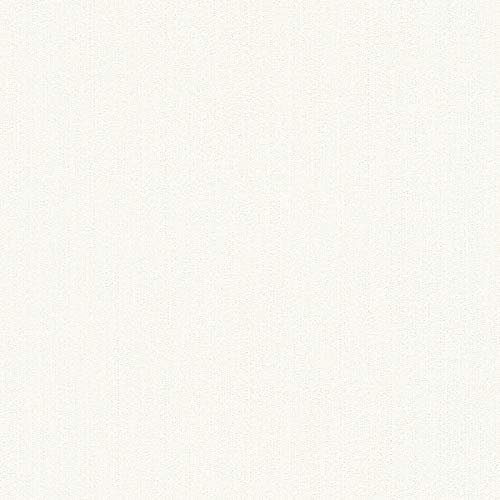 BRICOFLOR Papier peint intissé | Papier peint uni - Papier peint cuisine, Tapisserie pour cuisine - Blanc | Taille 10,05 x 0,53 m = 5.33 m² BR288578P428BLG