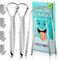 Pulisci lingua (4 pezzi), nettalingua in acciaio inox, raschietto lingua con mini ganci, pulizia lingua ridurre l'alito cattivo