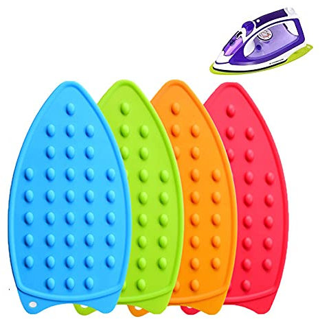 Silikon Bügeleisenunterlage, 4 Stücke Bügeleisen Eisen Rest Pad, Bügeleisenablage Gegen rutschfest, Schutzpolster, Kann Verwendet Werden, um Das Bügeleisen vor Verbrennungen zu Schützen