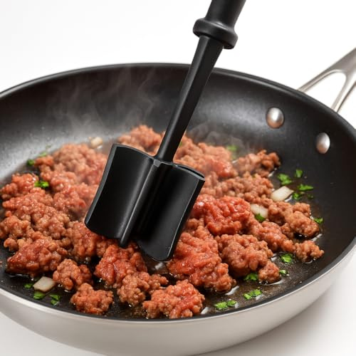 Handheld Manual Heat Resistant Meat Chopper | Meat Masher | Mince Meat Masher | Meat Separator Tool | Mince Chopper | minced Beef Masher | Pan Stirrer | Twist Chopper | Food Grade