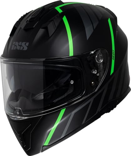 IXS iXS217 2.0 Helm, schwarz matt/grün, M (57/58)