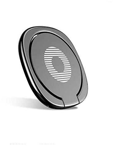 Phone Ring Holder - 360 Adjustable Mobile handy Universal Cell Phone Finger Grip Ring Zinc Alloy Ring Stand for All Smartphones, iPhone, Samsung, HUAWEI, LG, Sony - Grey