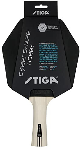 Pingisracket STIGA Cybershape Hobby, lättspelat bordtennisracket med sexkantig form för nybörjare och dig som spelar i klubb