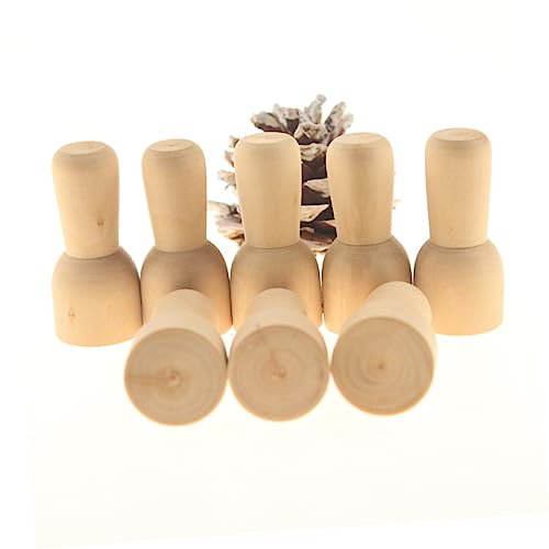 Toyvian 20stücke Unfertige Holzspielzeug Zum Selbermachen Tragbare Puppen Für Junge Mädchen Zum Malen Und Basteln Schreibtisch-ornament Für Schule Und Zuhause