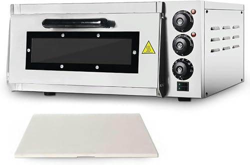 XENITE Four À Pizza Électrique 2000 W Mini-Four À Chaleur 50-350 ℃ Four À Pizza Portable en Acier Inoxydable