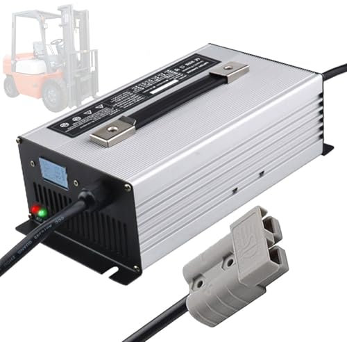 HYDTGZ Chargeur de Batterie de Chariot Élévateur 36 Volts 30 Ampères avec Prise Anderson Charge de Maintien pour Transpalette, Autolaveuse, Chariot de Golf Chargement des Batteries,A,50A