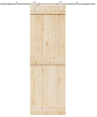 Schiebetür-Beschlagsatz 183 cm Edelstahl Silbern, Xichuzi Schiebetürsystem, Schiebetür Beschlag - 4009700