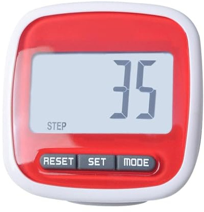 SPYMINNPOO Podomètre Simple, Podomètre de Marche en 3D, étapes de Piste, Distance et Calories avec écran de Résistances à Rayures, pour la Course, Fitness
