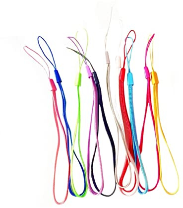 Holibanna 100 Pezzi Cordini Da Polso e Portachiavi Colorati Per Chiavi, Chiavette Usb e Badge Identificativi, Cinturini Resistenti e Comodi Per Uso Quotidiano e Articoli Portatili