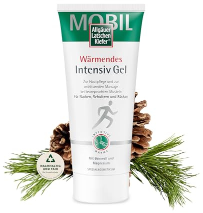 Allgäuer Latschenkiefer Wärmendes Intensiv Gel - Intensiv Gel zur Hautpflege mit angenehmem Wärmeeffekt - zur Massage bei Verspannungen & beanspruchten Muskeln - von Allgäuer Latschenkiefer
