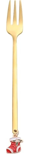 GUOXU Dessert Forks Cute Dinner Forks Creative Flatware Forks Coffee Cakes Desserts Fruit Desserts Salad Ice Cream Scoop Kitchen Restaurant Dinner Forks(A)