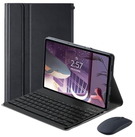 Custodia Con Tastiera Per iPad 6a Generazione 2018/ 5a Generazione 2017/air 2/ Air 1/ Pro 9,7 Pollici Con Mouse, Custodia Protettiva Sottile Con Tastiera Wireless Staccabile