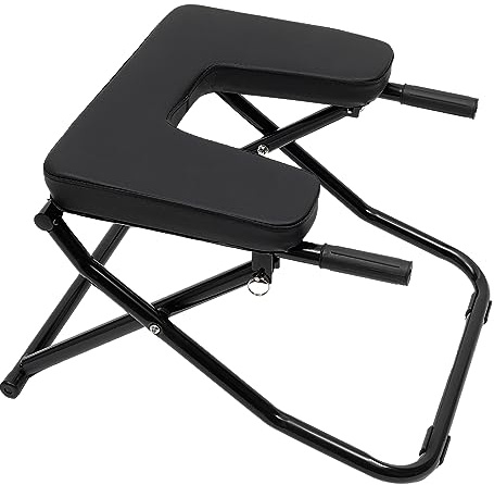 HIPUDNLM Foldable Yoga Headstand Bench,330 lbs Capacity Yoga Inversion Bench with Handles Headstand Trainer for Balance Training Core Strength Building