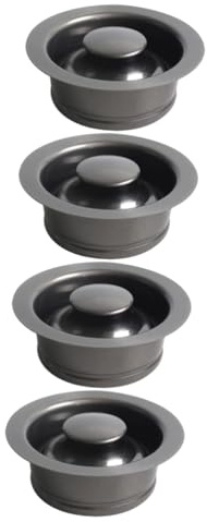 DIYEAH 4pcs Stainless Steel Kitchen Sink Flange and Stopper for Garbage Disposal Rust-resistant Replacement Plug Preventing Clogs Easy Installation for Home Kitchen