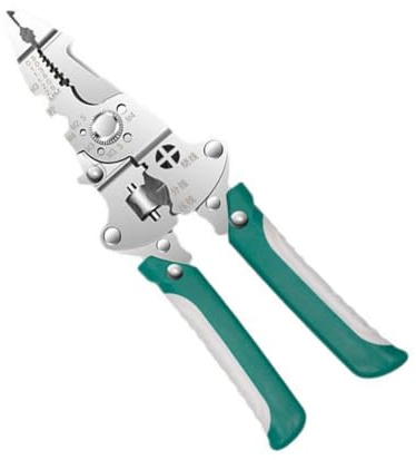 Pelacables Compacto 9 En 1 Herramienta De Pelado Para Electricistas Profesionales Herramienta De Mantenimiento Alicates Pelacables Automáticos Con Guantes