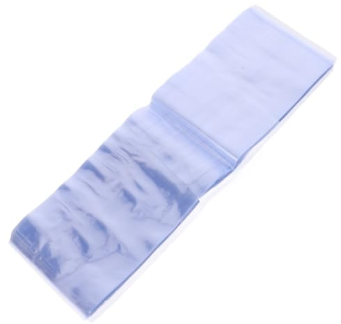 NIYANGLE 100 Stück Transparente Schrumpffolienbeutel PVC Schrumpffolie Verpackungsbeutel Hitzeversiegelbar Vielseitig Einsetzbar für Schuhe Lebensmittel und Mehr