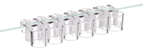 Hugsweet Clear Aquarium Plant Holder - 6 Pieces Hanging Fish Tank Plant Pot Aquarium Plants Basket Top AquariumPlant Cup Aquatic P-lant Holder AquariumDecor For Aquaponic Plants Cultivation