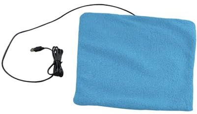 FewNvWa Tappetino Riscaldante USB per Animali Domestici con Riscaldamento Automatico, Materasso Riscaldato Morbido Multifunzionale, Coperta Elettrica Antipire, Blu