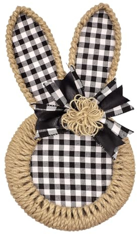 Osterdeko Hase Kranz, Osterkranz, 45cm Türkranz Ostern Haustür mit Schleifen Osterhase Türkranz Hängende Kreative Frühlingskranz Haustür Ostern Deko Kranz Osterhase für Tür Wand