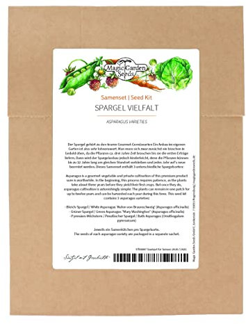 Varietà di asparagi - set di semi con 3 varietà gourmet tradizionali