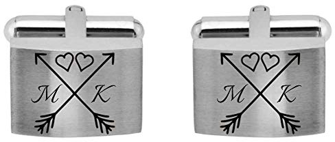 Juwelier Schönschmied - Manschettenknöpfe inklusive Wunschgravur aus Edelstahl mit Amazon Konfigurator gestalten - ACM13-variant6