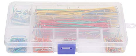 Breadboard Steckbrücken Set, 560 Stück, 14 Längen von 2-125 mm, mit Aufbewahrungsbox
