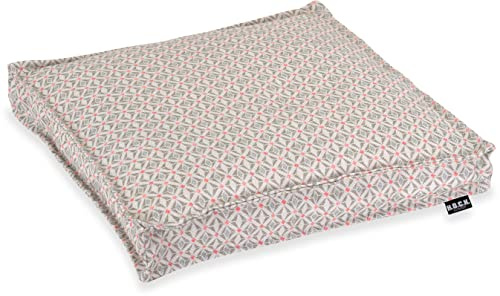 H.O.C.K. Yuri Outdoor Sitzkissen 40x40x5cm und 50x50x5cm (40x40x5cm, Hellgrau)