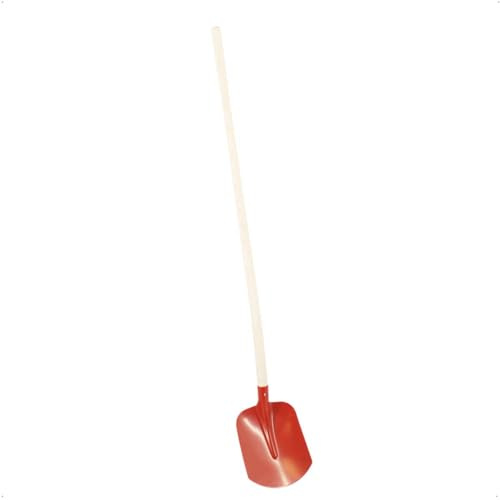 Rekord - Holländer Sandschaufel - Gehärteter Stahl - 130 cm Eschen-Stiel | Gartenschaufel mit roter Pulverbeschichtung, Blattmaß 30x24 cm, ideal für Gartenarbeiten und Bauprojekte