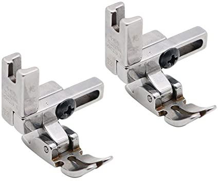 YICBOR 2PCS Universal Presser Foot #T3 Three in One Multifunctional Presser Foot Adjustable Left and Right Single-Sided Presser Foot (Metal)
