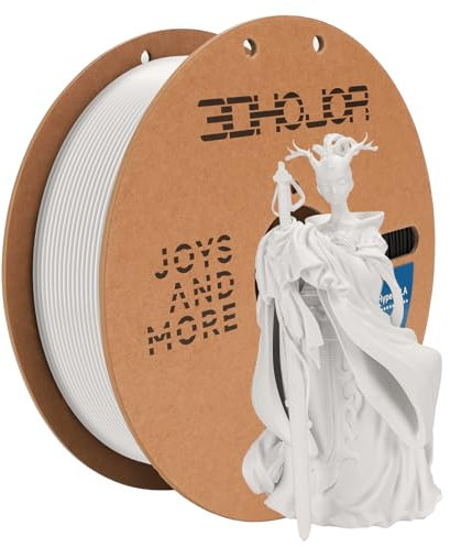 3DHoJor PLA Filament 1.75mm Weiß 1KG, 3D Drucker Filament Maßgenauigkeit +/- 0,02 mm, Filament 3d Druckmaterialien, Super Speedy PLA Filament für 3D Drucker