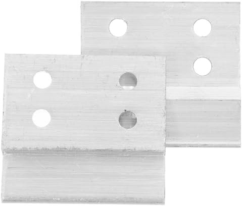 GLEAVI 2stücke Zwei Förmige Aluminium-wandhalterungen Für Robuste Bilder Und Spiegel Einfach Zu Installierende Montageclips Für Wandpaneele Und Kunstwerke Stabil Und Langlebig