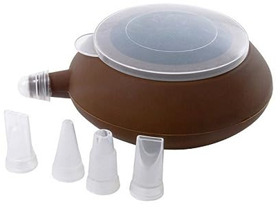 OKUMEYR Macaron Silicone Teapot Shaped Decorator Cookie Mould Nozzles Set Baking Tool Non-stick Reusable